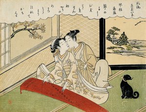 Oies descendant sur les ponts de koto (Kotoji rakugan)